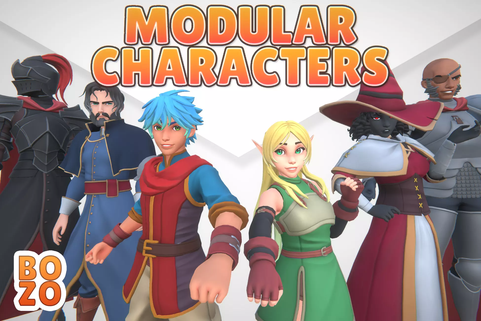 BoZo - Stylized Modular Characters - Fantasy Pack